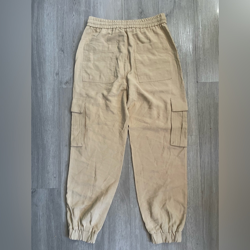 ZARA Khaki Cargo Soft Jogger Pants size XS Women’s - Picture 7 of 9